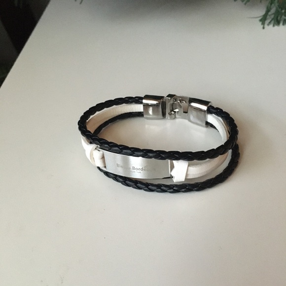 Unisex Braided Leather Bracelet -Brown - Picture 2 of 5